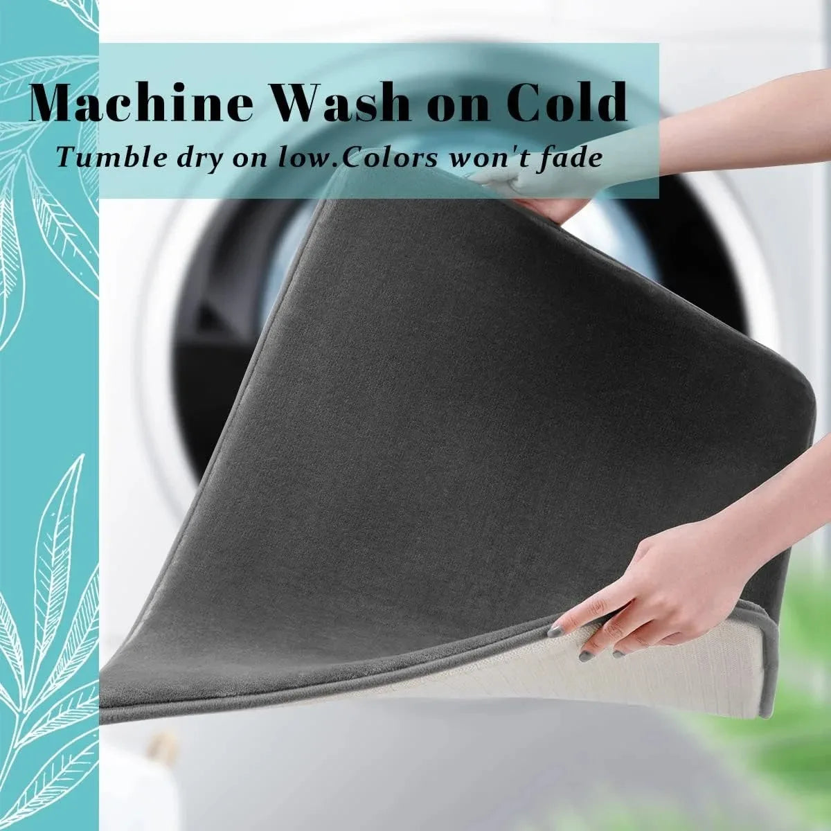 Super-Absorbent Coral Velvet Bath Mat