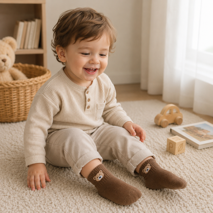 Baby Socks Cartoon Bear Toddler 5-Pack