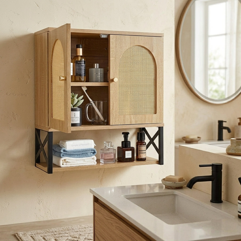 Wall-mounted to save floor space