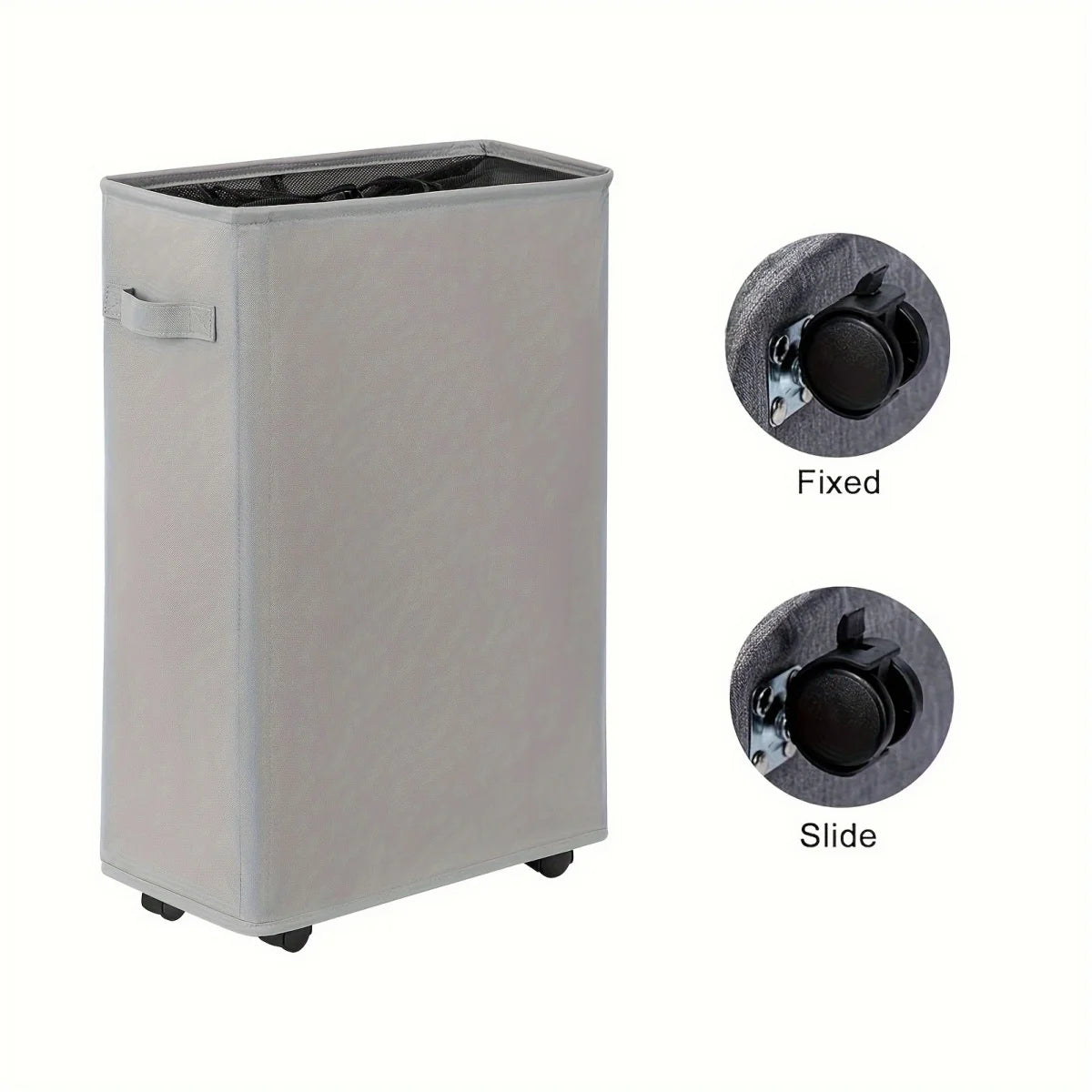 Wheeled Laundry Hamper with Lid