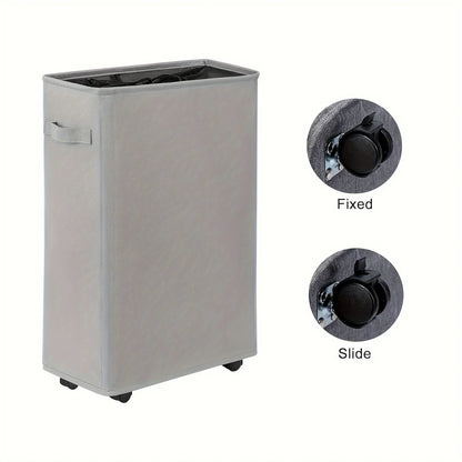 Wheeled Laundry Hamper with Lid
