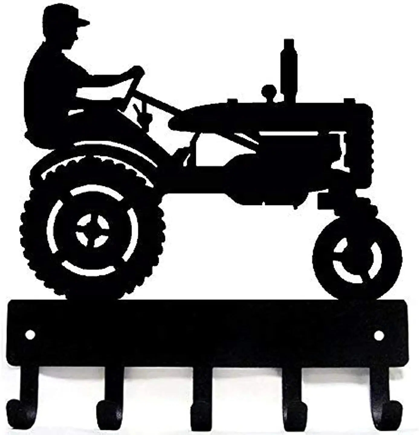 Racing Car Metal Wall Art with Key Hooks