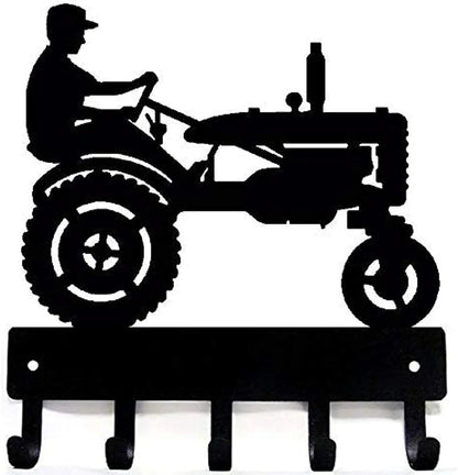Racing Car Metal Wall Art with Key Hooks