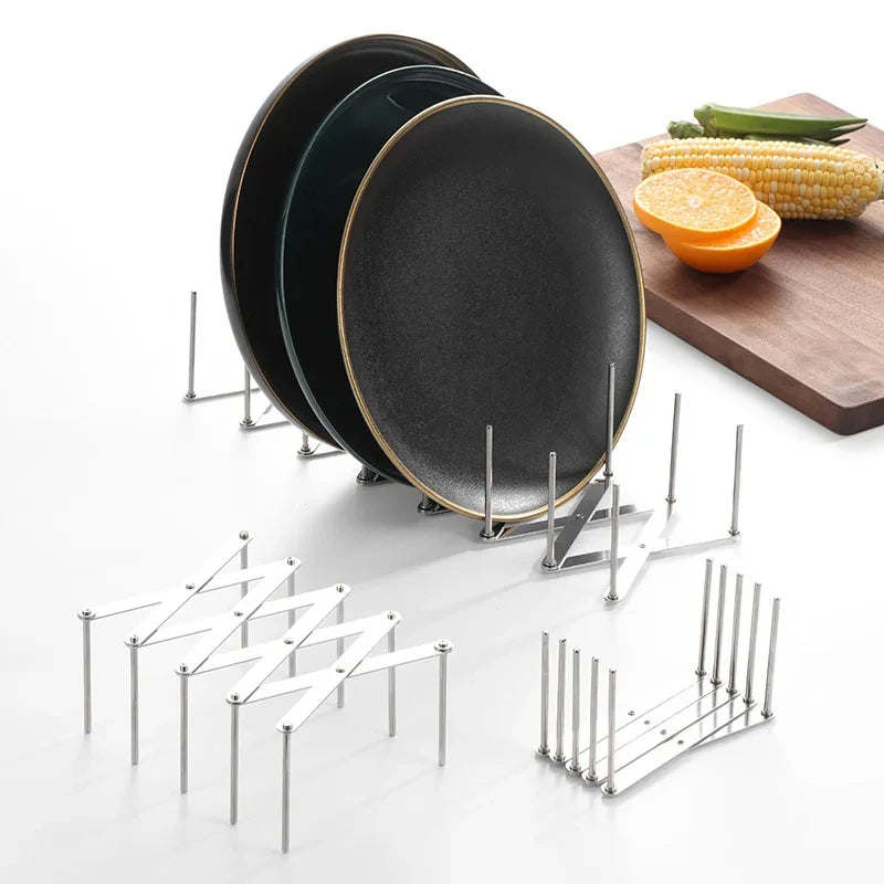 Foldable Dish Drain Rack Organiser