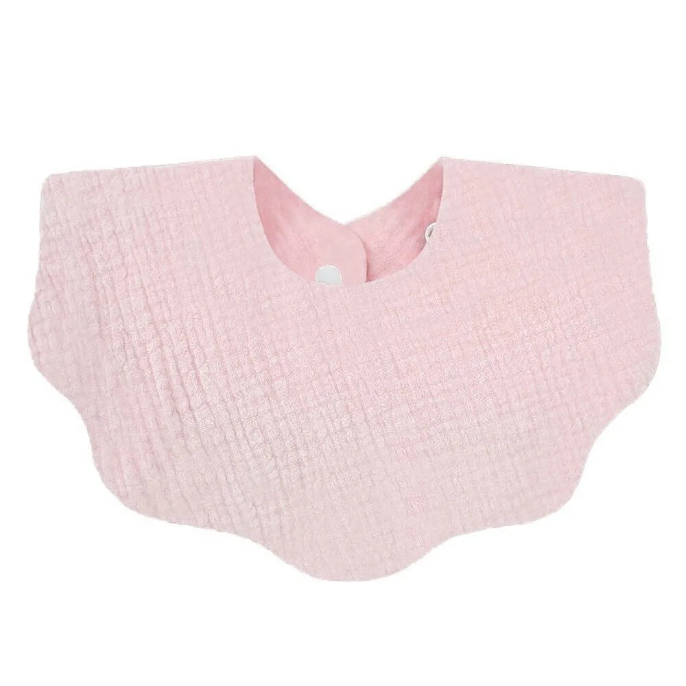 Muslin Baby Bib (6–36 Months) – For Drooling & Feeding – Ultra Soft Absorbent Cotton Bib for Babies & Toddlers with Snap Closure