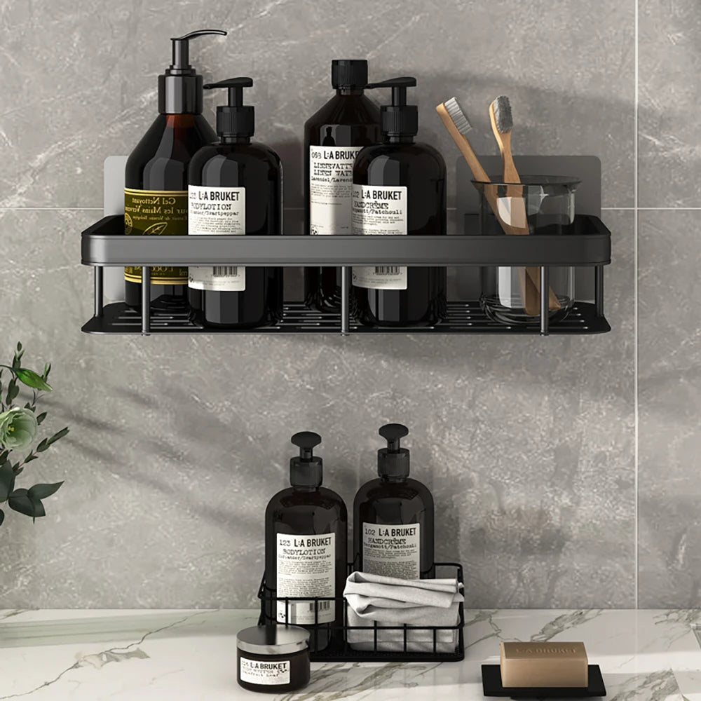 Wall-Mounted Diamond Shower Rack