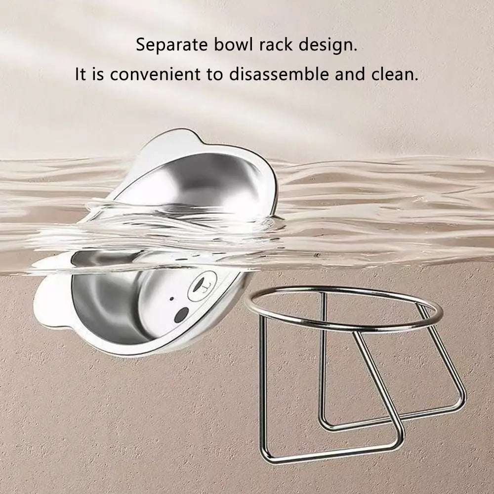 Elevated 304 Steel Cat & Dog Bowl