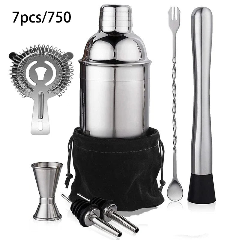 Stainless Steel Cocktail Shaker Set