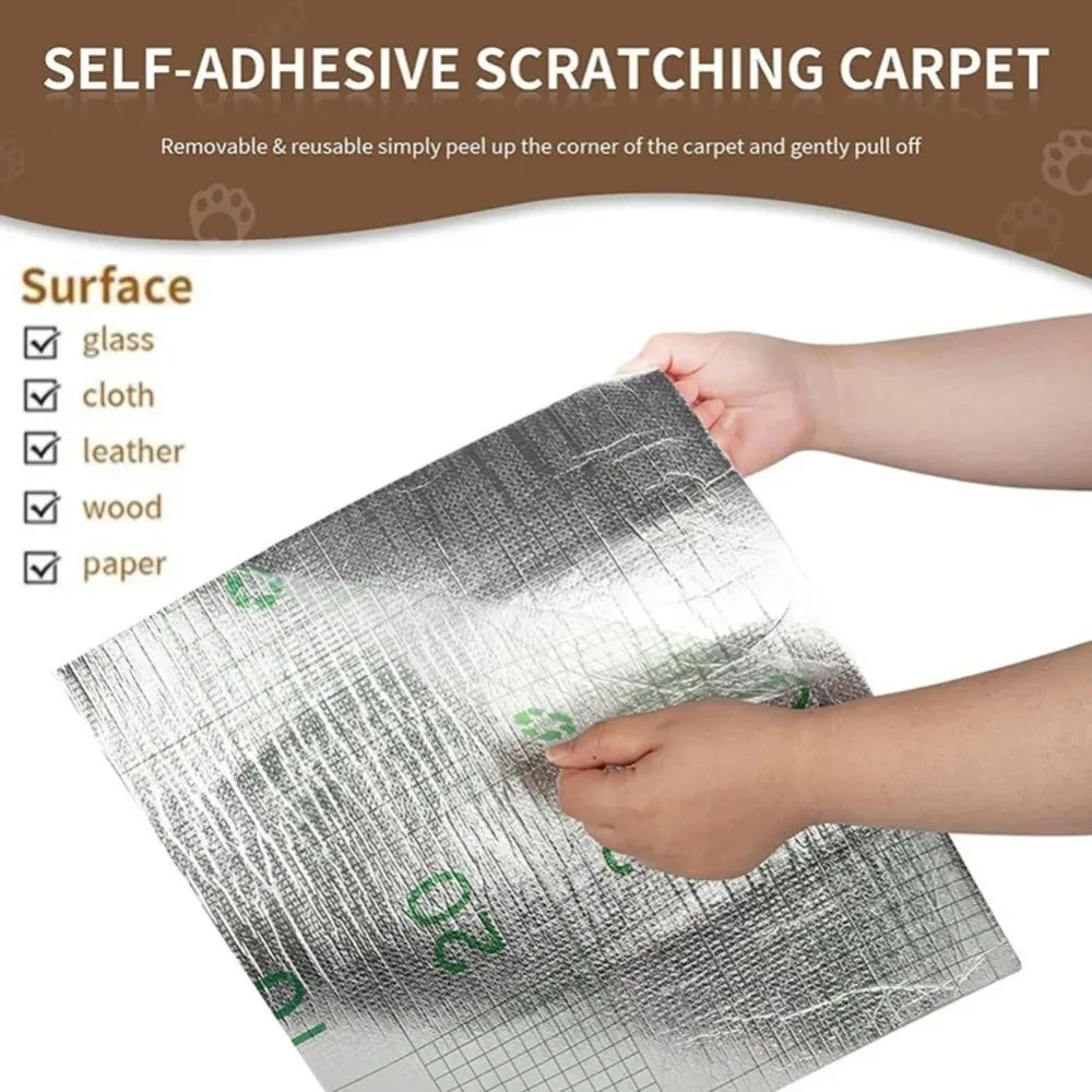 Self-Adhesive Cat Scratching Mat Trimmable