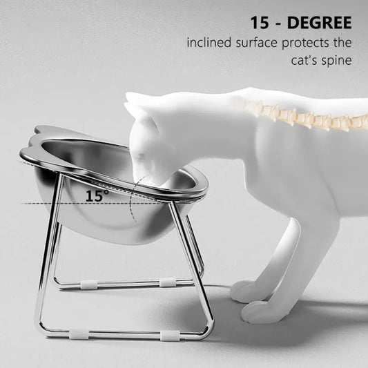 Elevated 304 Steel Cat & Dog Bowl