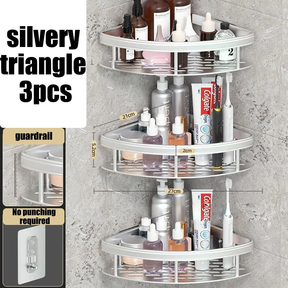 Wall-Mounted Diamond Shower Rack