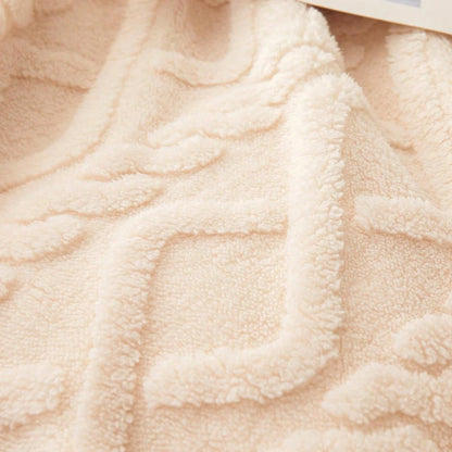Lightweight Coral Fleece Throw Blanket