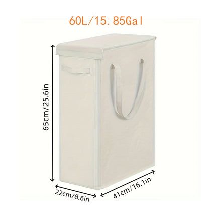 Wheeled Laundry Hamper with Lid