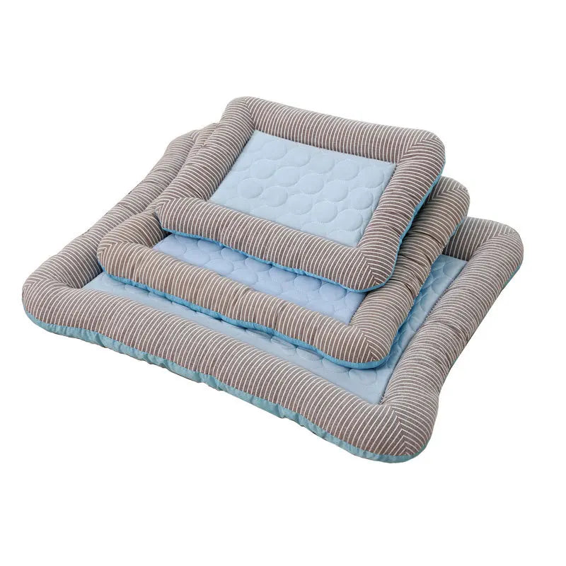 Pet Cooling Mat Ice Silk Summer Bed