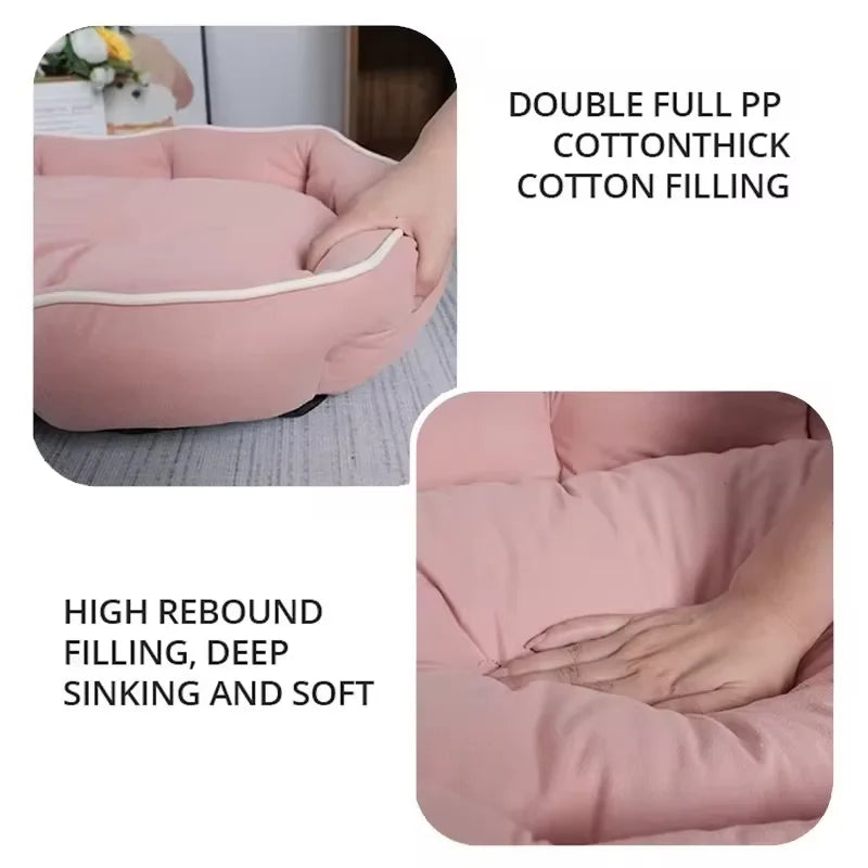 Corduroy Pet Sofa Sleeping Bed Warm