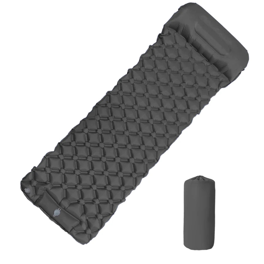Inflatable Camping Sleeping Pad with Pillow