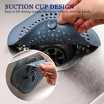 Shower Drain Hair Catcher with Suction