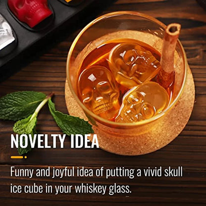 Skull Ice Cube Tray Mould - 10 Cavity