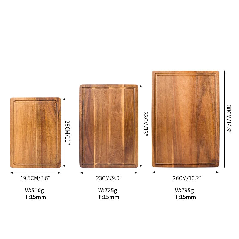 Beech & Walnut Wooden Cutting Board