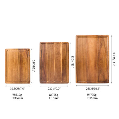 Beech & Walnut Wooden Cutting Board