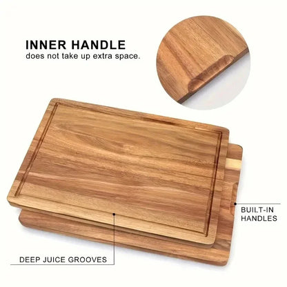 Beech & Walnut Wooden Cutting Board
