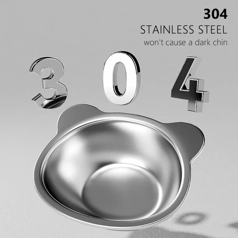 Elevated 304 Steel Cat & Dog Bowl