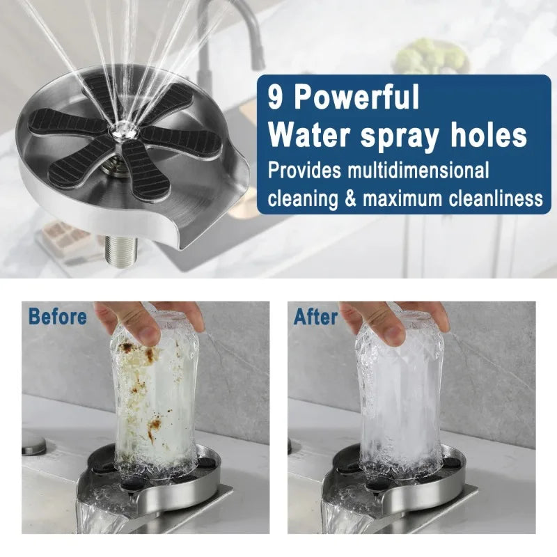 Automatic Sink Glass Cup Rinser