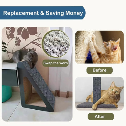 Self-Adhesive Cat Scratching Mat Trimmable