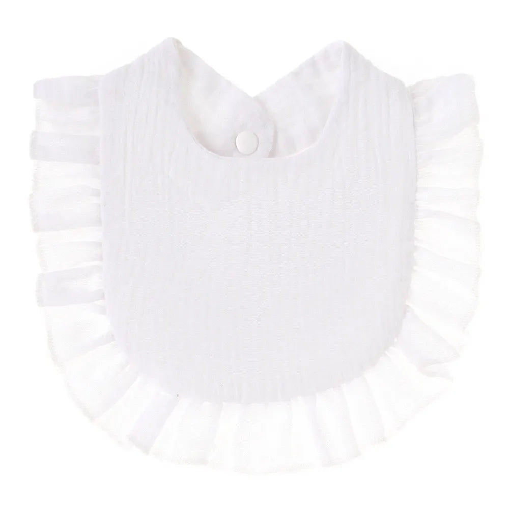 Muslin Baby Bib (6–36 Months) – For Drooling & Feeding – Ultra Soft Absorbent Cotton Bib for Babies & Toddlers with Snap Closure