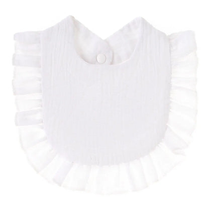 Muslin Baby Bib (6–36 Months) – For Drooling & Feeding – Ultra Soft Absorbent Cotton Bib for Babies & Toddlers with Snap Closure