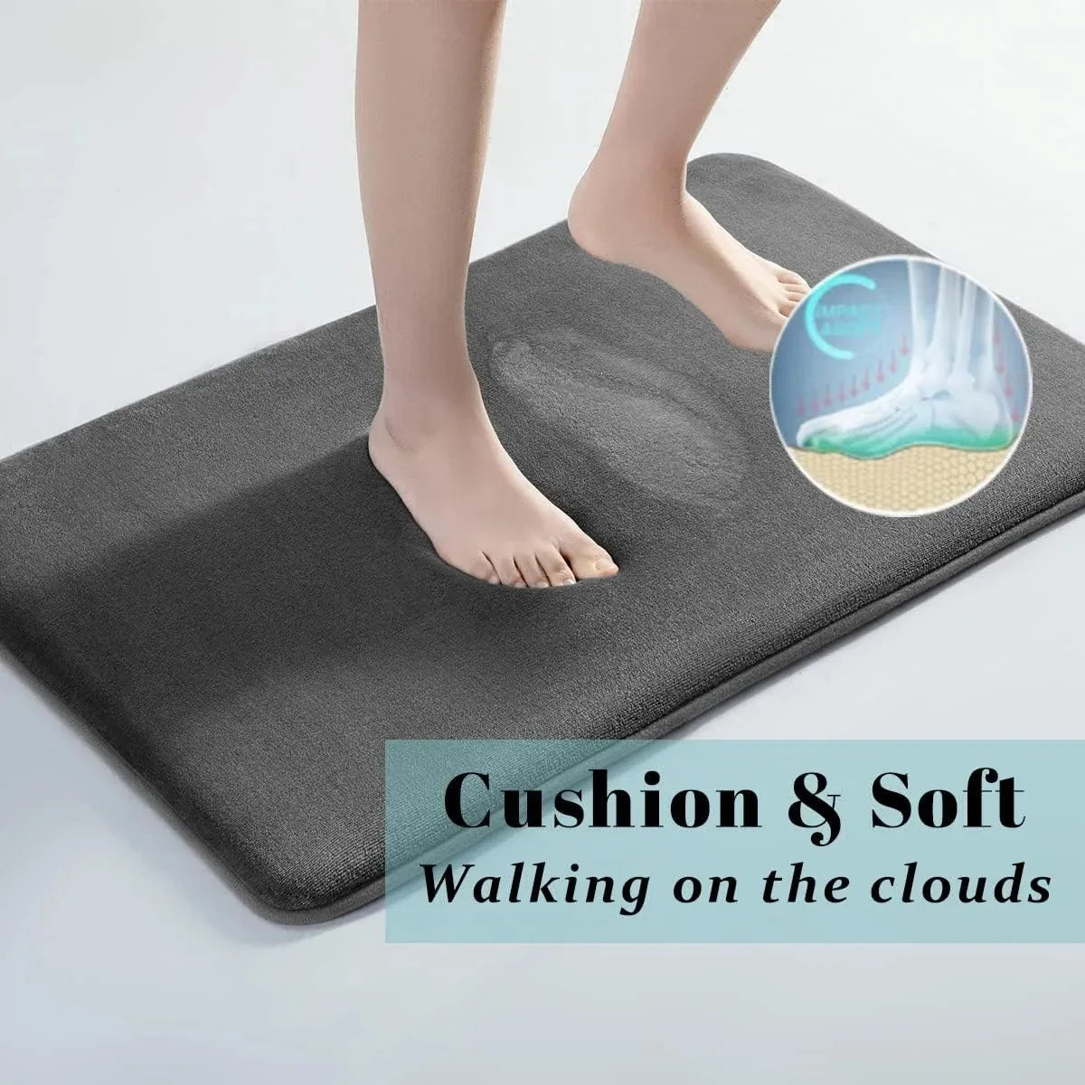 Super-Absorbent Coral Velvet Bath Mat