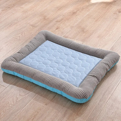 Pet Cooling Mat Ice Silk Summer Bed