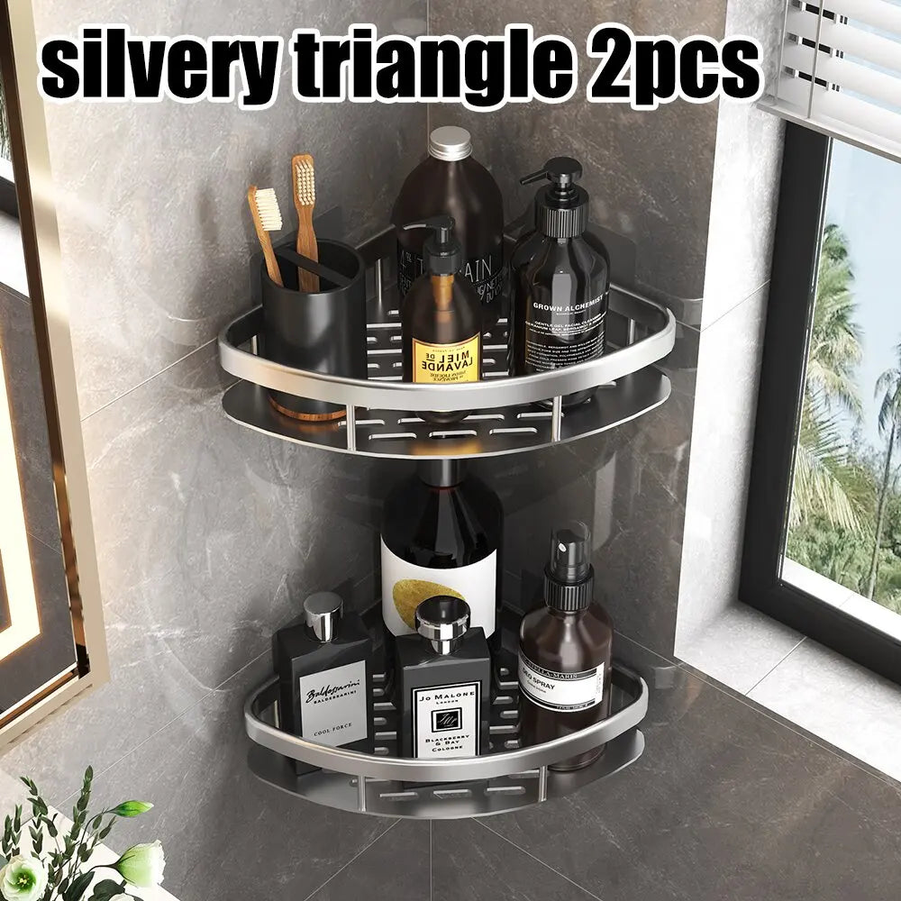 Wall-Mounted Diamond Shower Rack