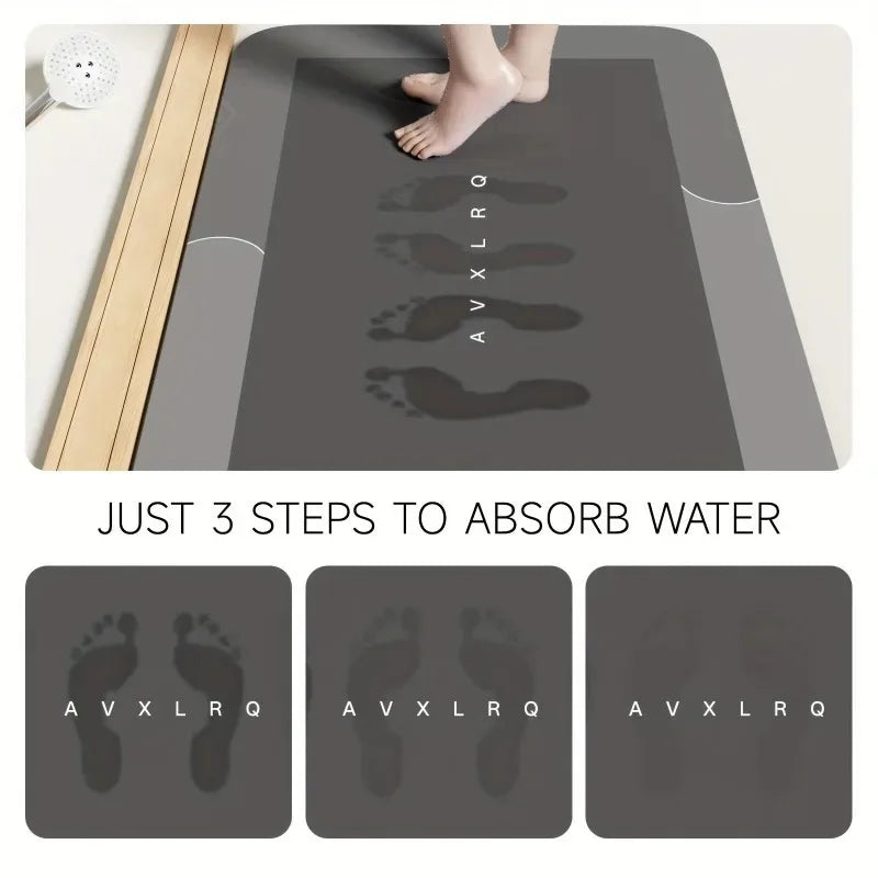 Diatomite Super-Absorbent Bath Mat