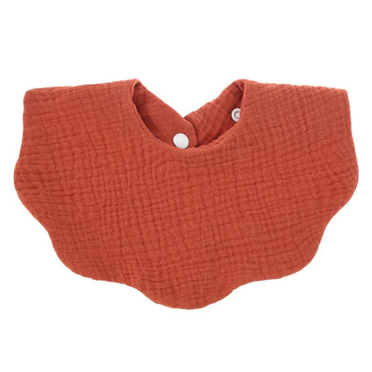 Muslin Baby Bib (6–36 Months) – For Drooling & Feeding – Ultra Soft Absorbent Cotton Bib for Babies & Toddlers with Snap Closure