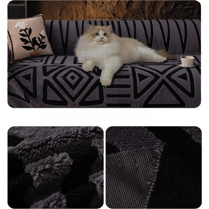 Fluffy Fleece Bohemian Sofa Throw