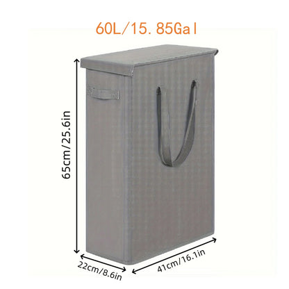 Wheeled Laundry Hamper with Lid