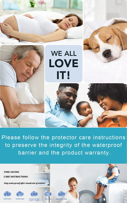 Waterproof Zippered Pillow Protector