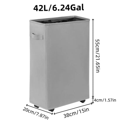Wheeled Laundry Hamper with Lid