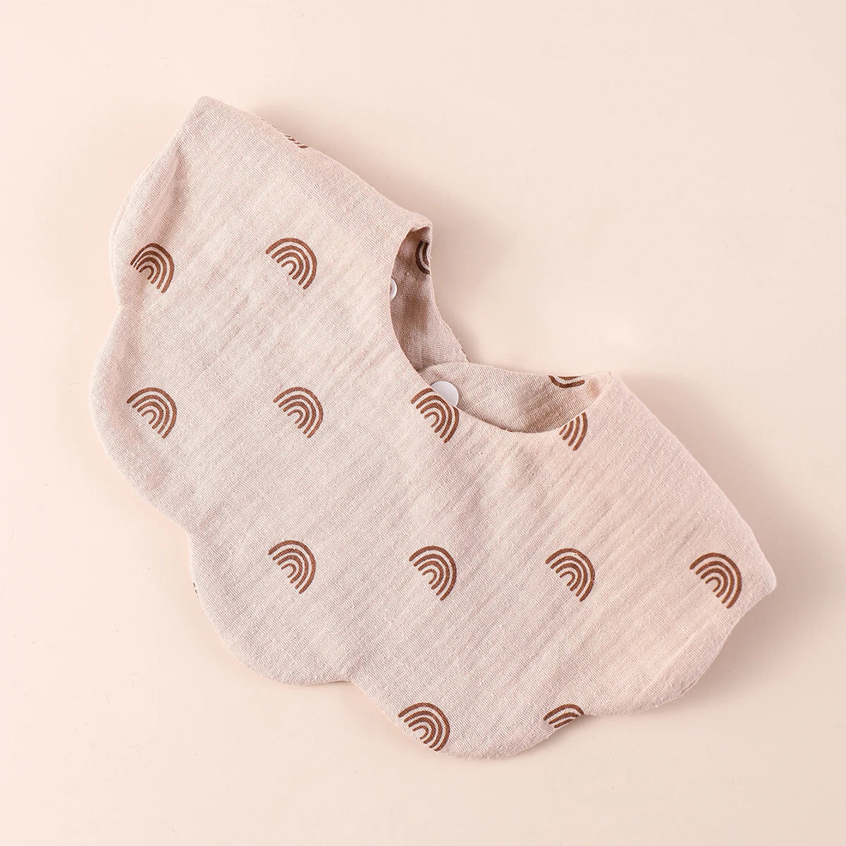 Muslin Baby Bib (6–36 Months) – For Drooling & Feeding – Ultra Soft Absorbent Cotton Bib for Babies & Toddlers with Snap Closure