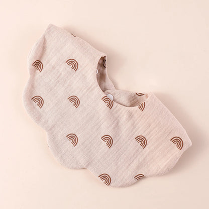 Muslin Baby Bib (6–36 Months) – For Drooling & Feeding – Ultra Soft Absorbent Cotton Bib for Babies & Toddlers with Snap Closure