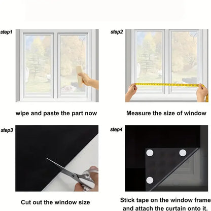 Portable Blackout Curtain Window Film