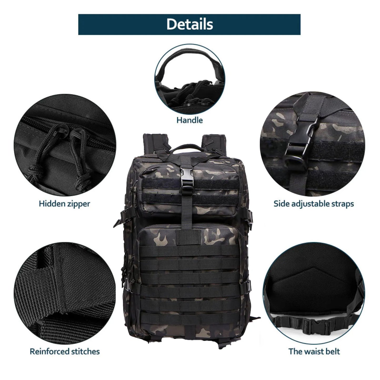 Waterproof Tactical Hiking Backpack