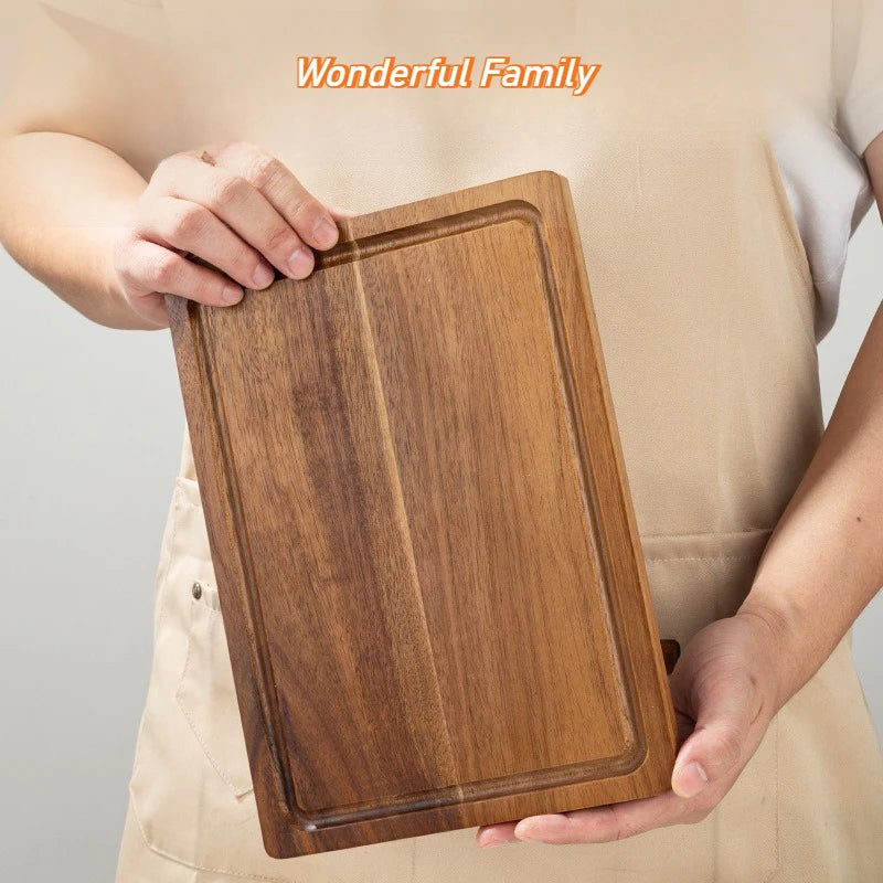 Beech & Walnut Wooden Cutting Board