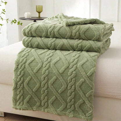 Lightweight Coral Fleece Throw Blanket