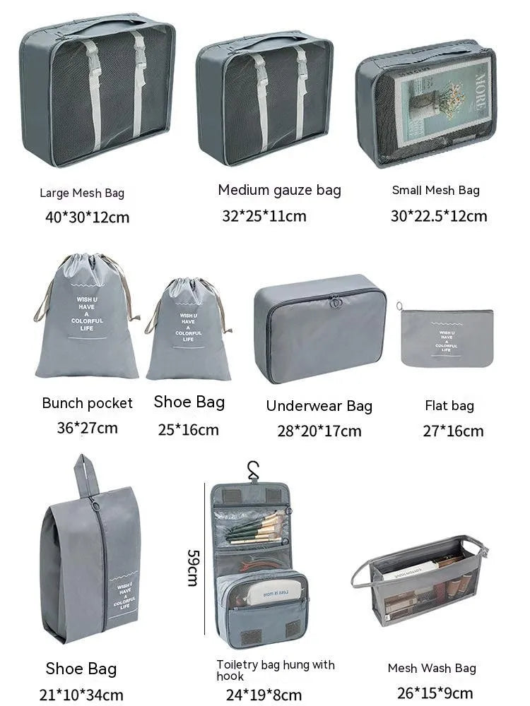 Travel Suitcase Packing Cube Set