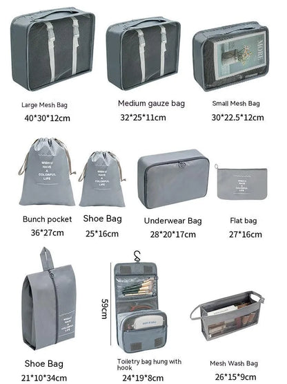 Travel Suitcase Packing Cube Set