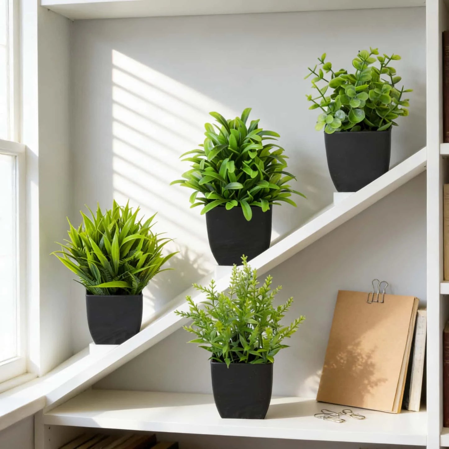 Realistic Faux Eucalyptus Pot Plant
