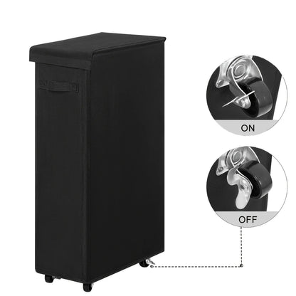 Wheeled Laundry Hamper with Lid