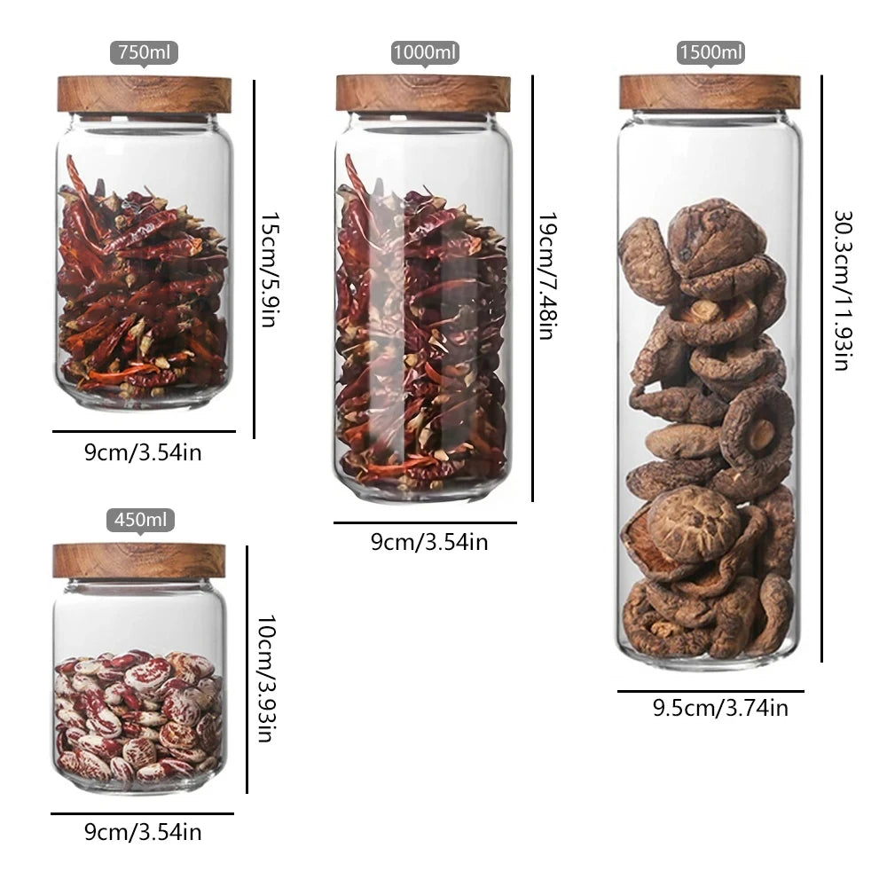 Airtight Glass Kitchen Storage Canister